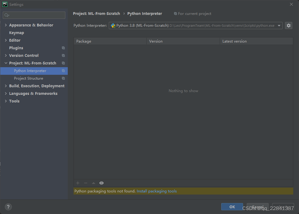 搜索 Python Interpreter