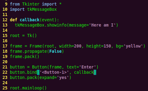 Python：Tkinter-command <wbr>和 <wbr>bind