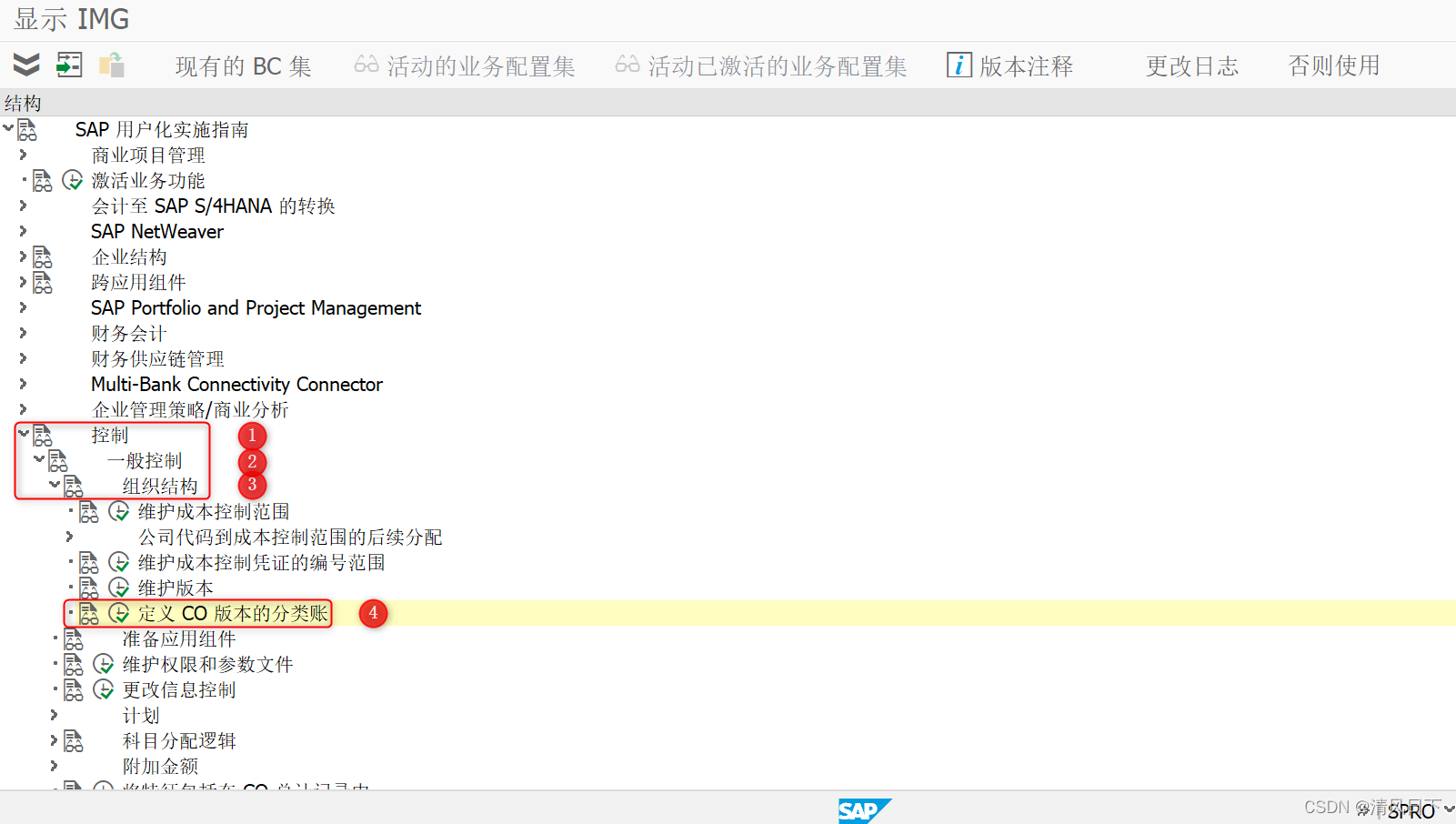 8 CO配置-控制-一般控制-定义CO 版本的分类账(Define Ledger for CO Version)_定义co版本的分类账-CSDN博客