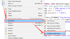 eclipse 下的 mysql java驱动包到项目