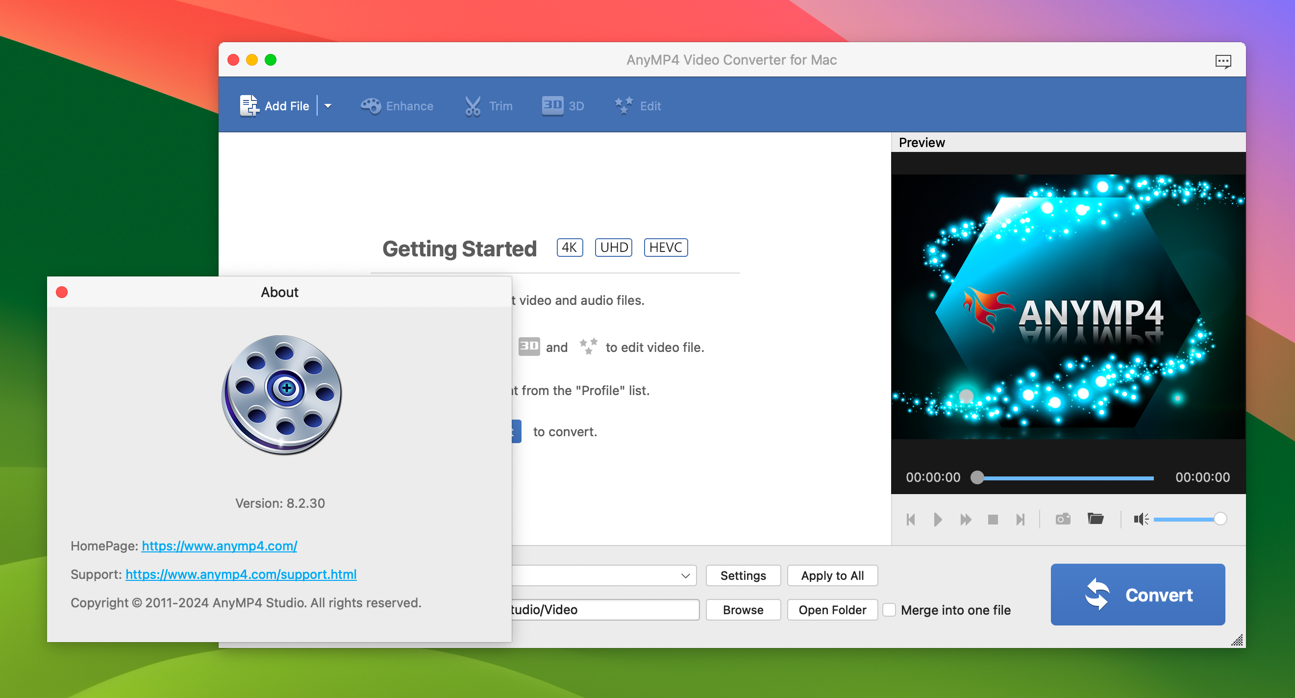 AnyMP4 Video Converter for Mac v8.2.30 - 视频转换器