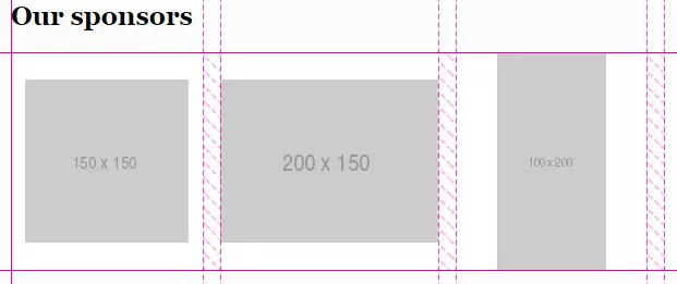 Sponsor layout using flexbox