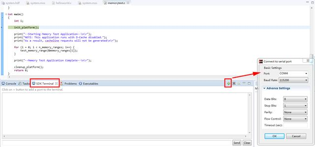 Xilinx ZYNQ SOC入门基础之使用SDK自带程序测试内存及DRAM实验