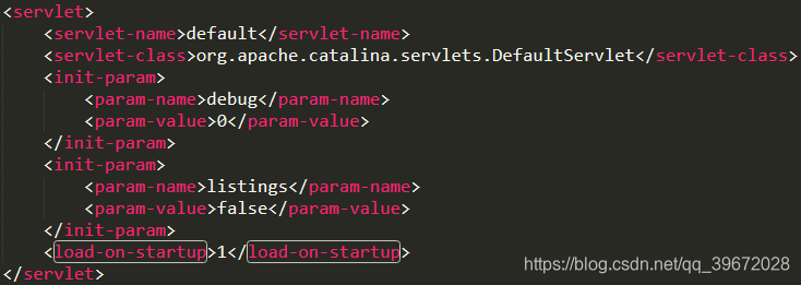 load-on-startup的启动默认设置值