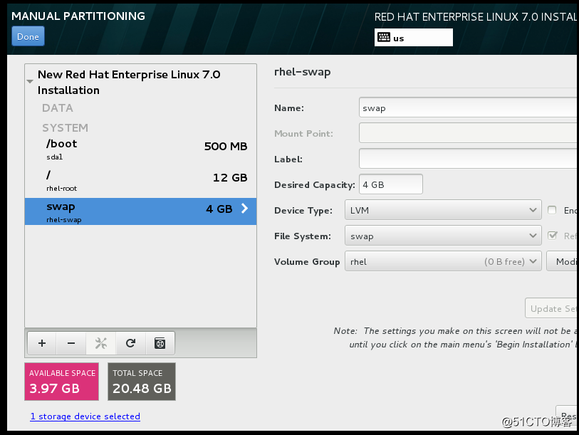 安装VM ware及虚拟机（Redhat 7.0）