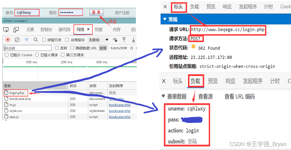 使用浏览器进行登录