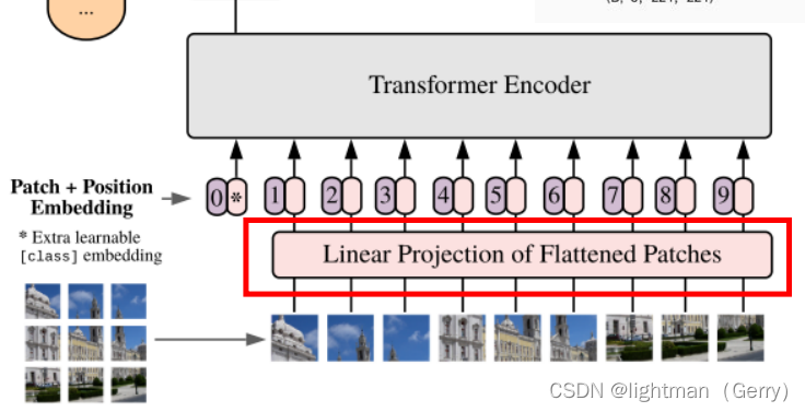 补丁线性展开再进行投影
