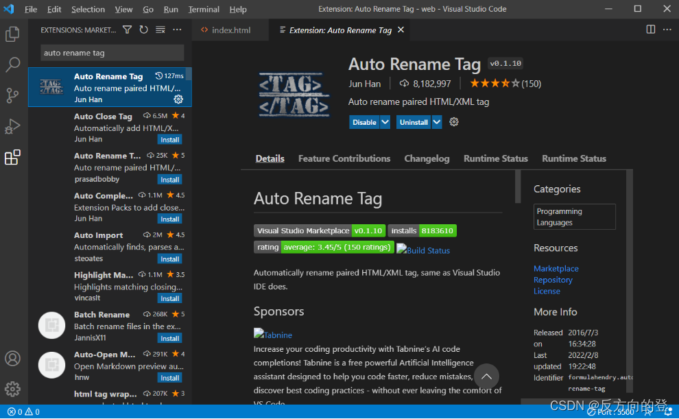 Visual Studio Code Auto Complete Html Tags VSCode安装与配置教程:HTML基础标签详解-CSDN博客