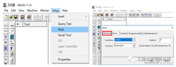 【原创教程】三菱Q与MERLIN II LS激光打标机控制说明_三菱通讯控制md x2000打标机-CSDN博客