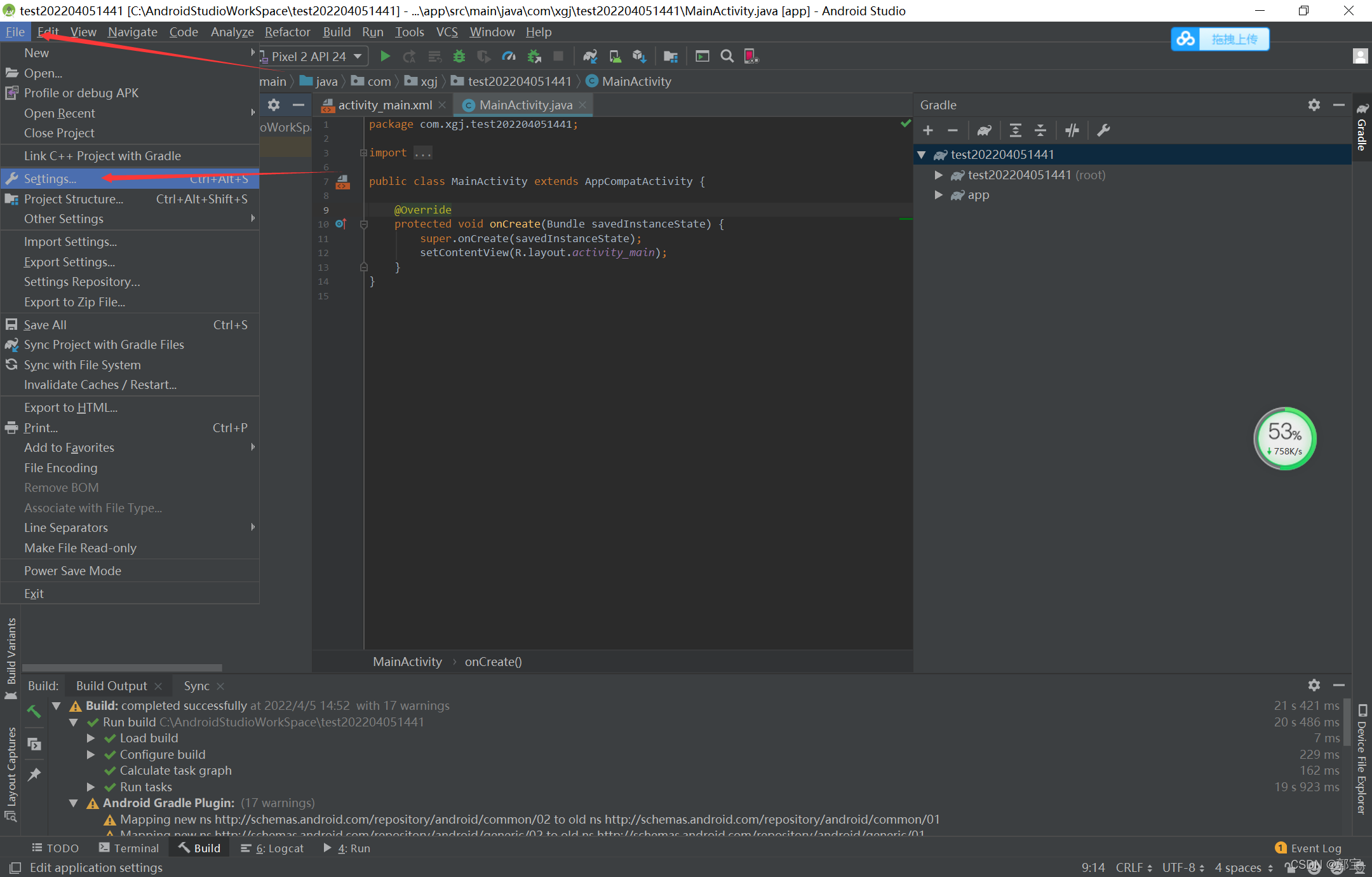 fix error: could not install gradle distribution from... ERROR: Could not install Gradle distribution from ‘https://services ...