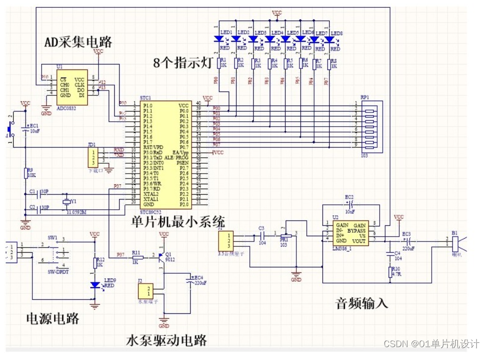 基于51单片机的音乐喷泉设计