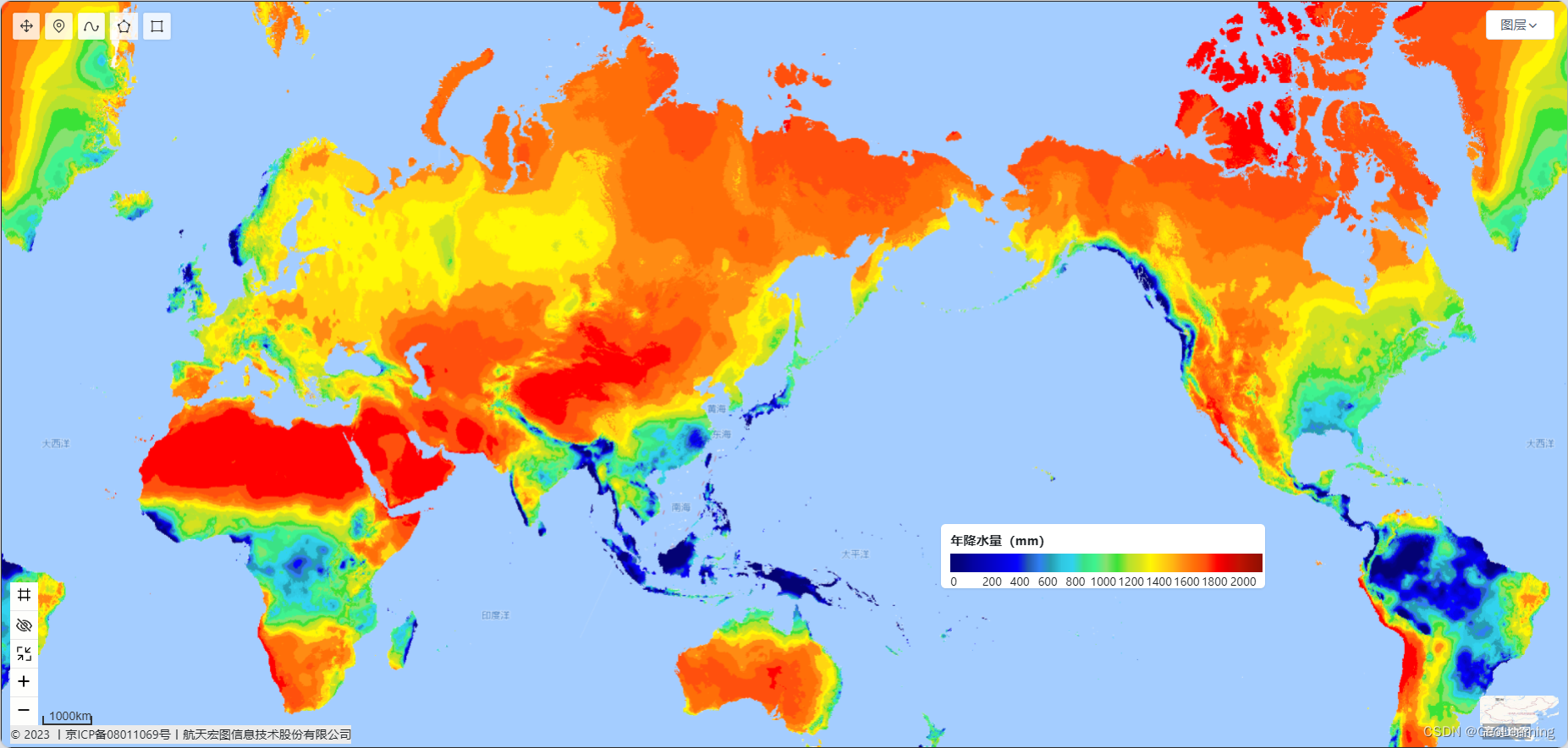 Worldclim Database 【PIE-Engine 数据资源】全球2.5分分辨率累积降水量数据集_worldclim降水数据-CSDN博客