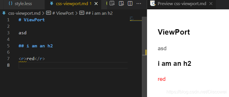在md文件中测试样式