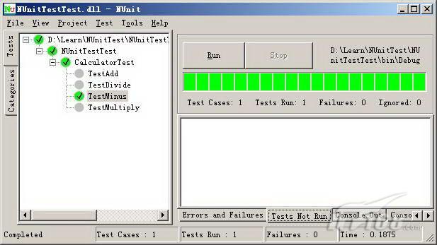 一步一步学NUnit