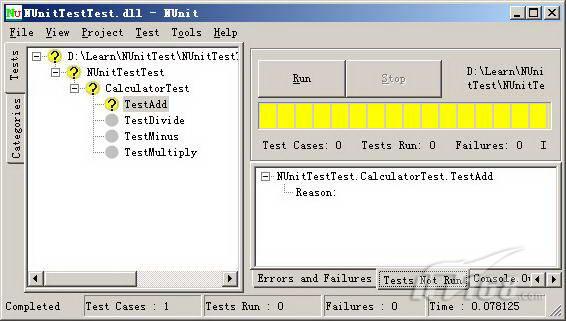 一步一步学NUnit