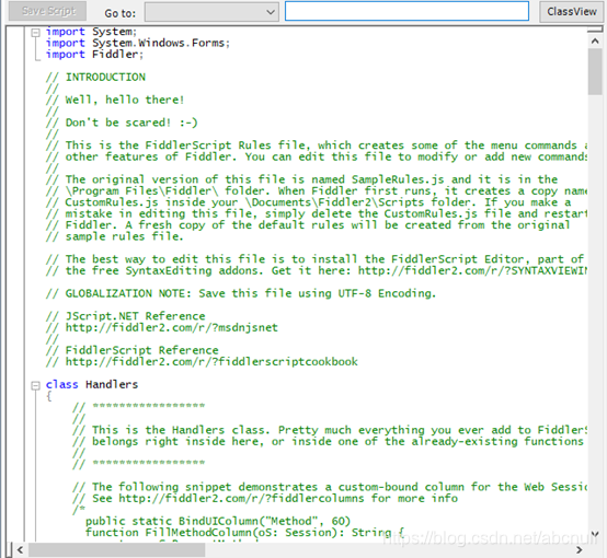 Fiddler Script