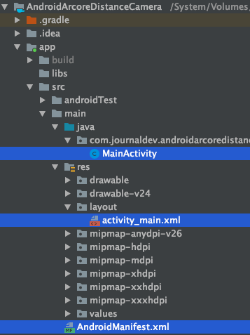 Android Arcore Project Structure