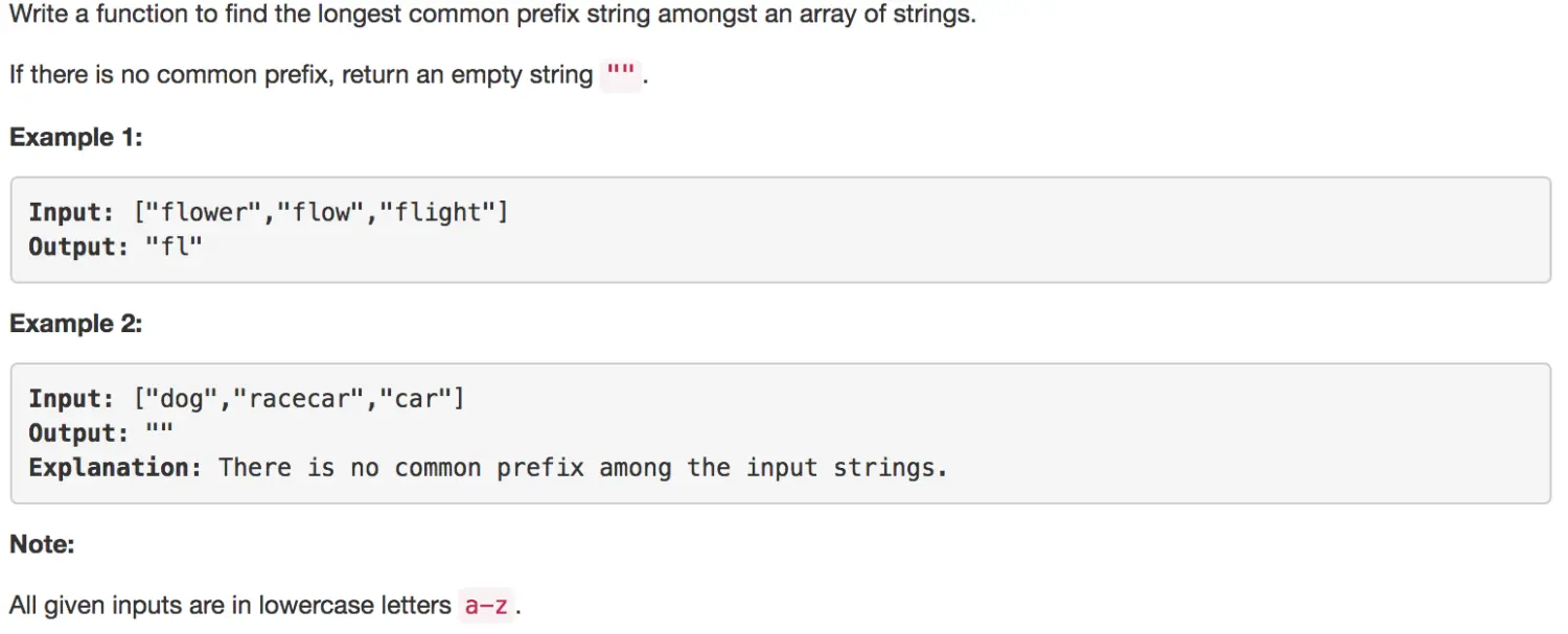 Longest Common Prefix
