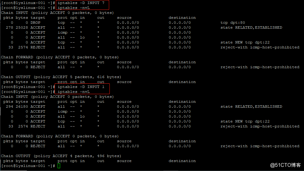 iptables 语法、iptables filter表小案例
