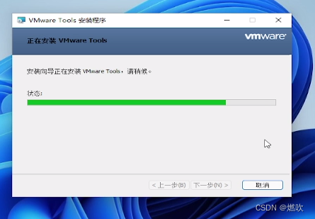 正在安装 VMware Tools