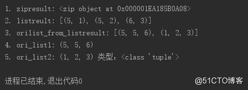 python tip ： zip