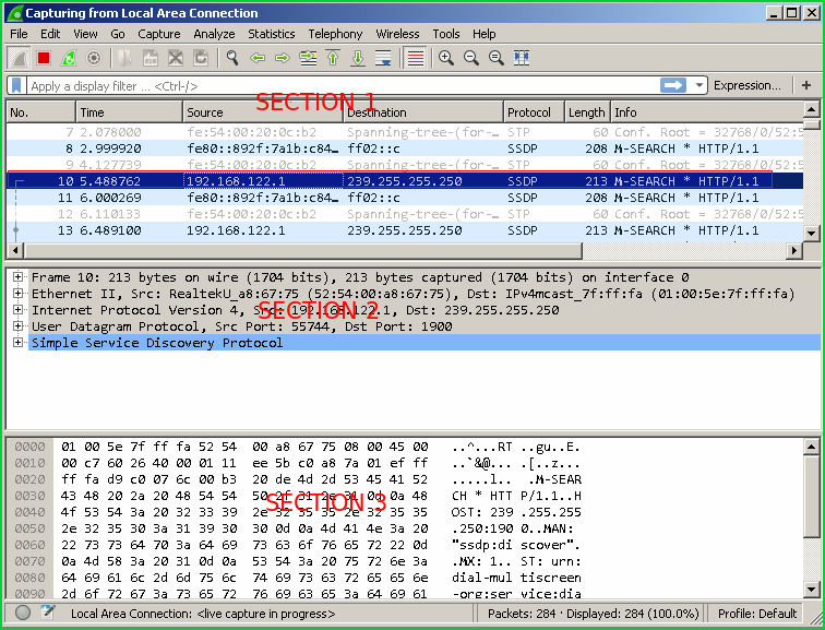 Show Specific Packet Details