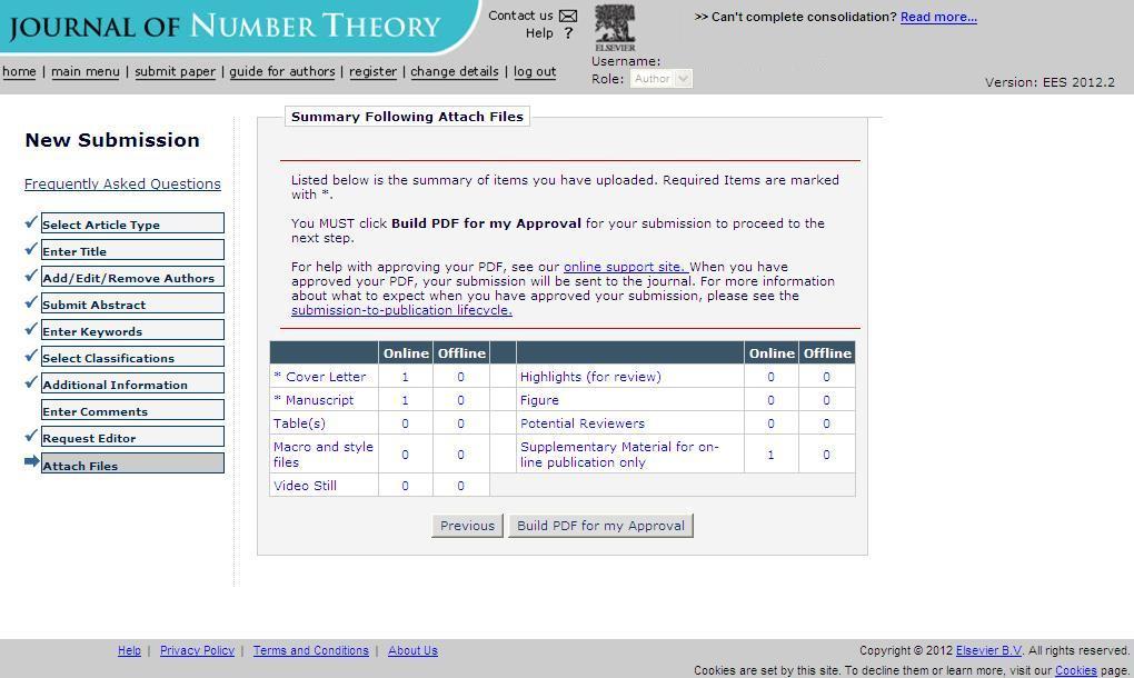 Build PDF for my Approval