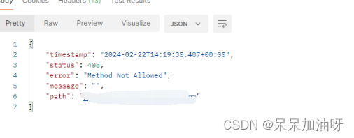 访问请求 出现状态码：405 method not allowed-CSDN博客