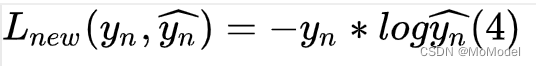 [外链图片转存失败,源站可能有防盗链机制,建议将图片保存下来直接上传(img-0dSw8GBe-1603763622431)(https://cdn.nlark.com/yuque/__latex/3de5c1cb789a419f5147a232496cc589.svg#card=math&code=L_%7Bnew%7D%28y_n%2C%20%5Cwidehat%7By_n%7D%29%3D-y_n%2Alog%5Cwidehat%7By_n%7D%20%284%29&height=20&width=217)]