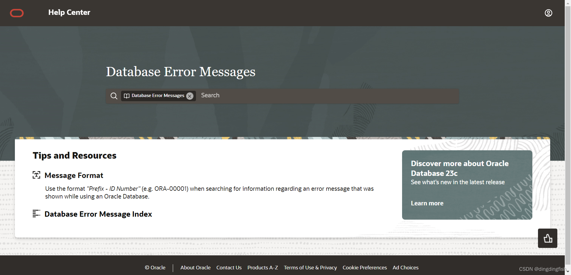 Oracle的错误信息帮助：Error Help_error-help oracle-CSDN博客