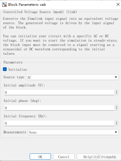 受控电压源信号设置