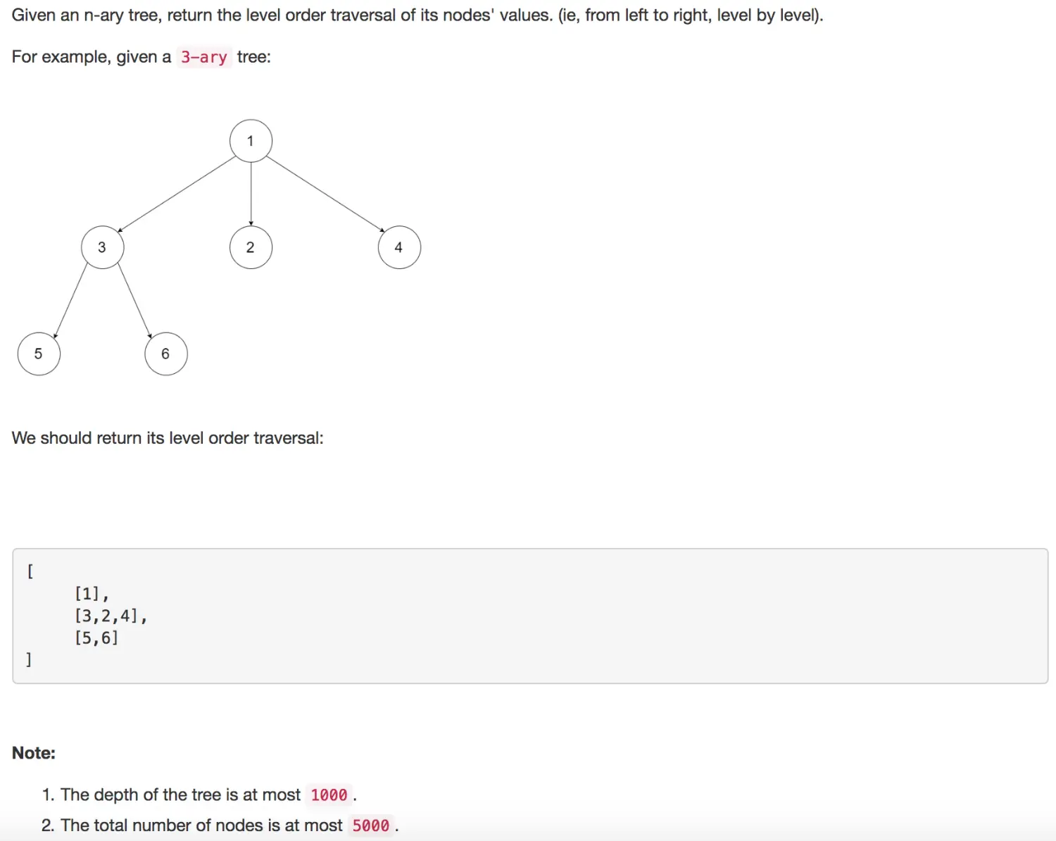 N-ary Tree Level Order Traversal