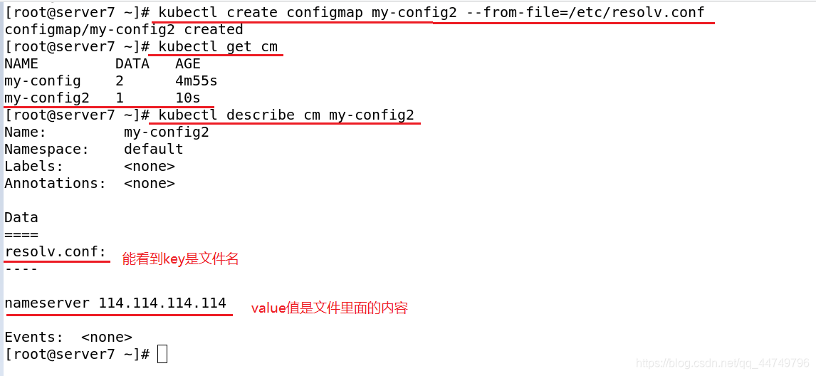 kubernetes存储 configmap配置管理介绍 创建 如何使用configmap configmap热更新 secret配置管理的简介 类型 如何使用secret