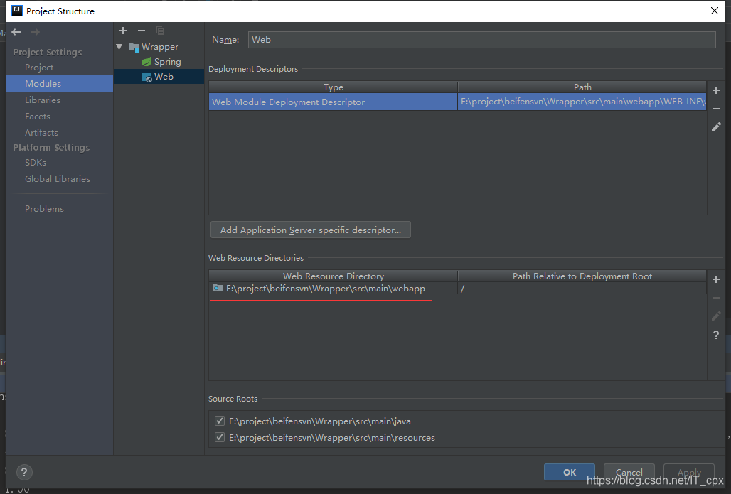 之前看过一篇博客说要配置到有全部源码的根路径下,结果试了好长时间还是404,最后求助大神必须要配到webapp的路径才可以