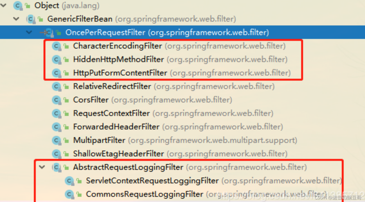 从OncePerRequestFilter的源码解读去了解Spring内置的Filter的特别之处以及常见过滤器使用介绍_spring 的 ...