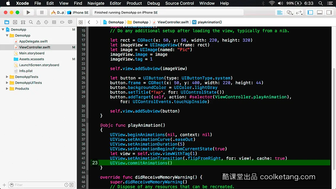 互动教程 for Xcode9 & Swift4-酷课堂