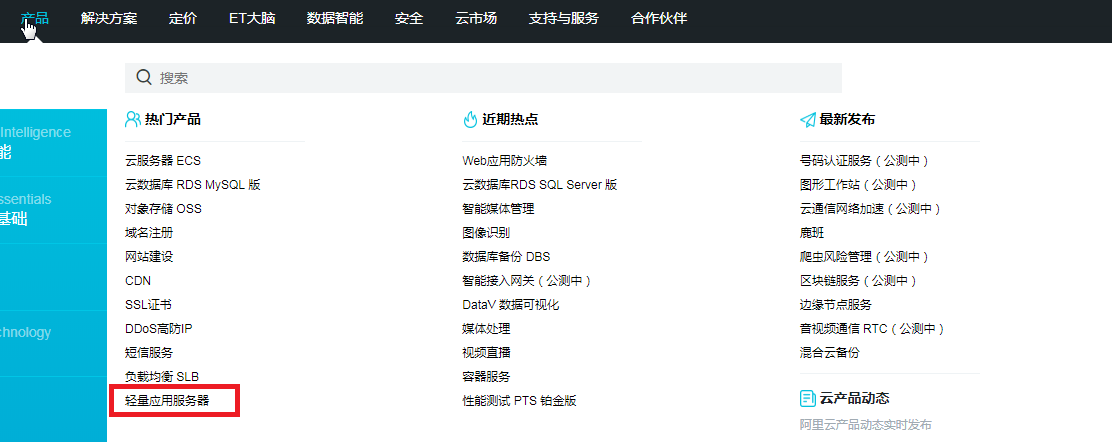 选择服务器类型