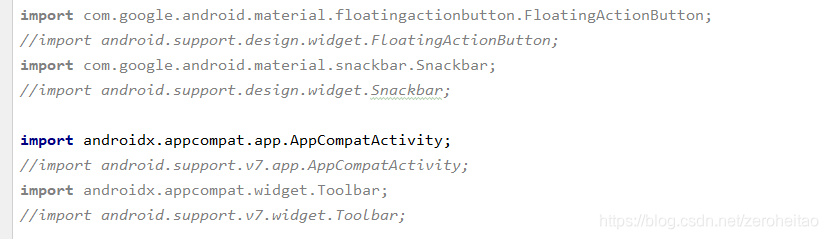 Android中 android.support.v7. 和 import android.support.design. 爆红_import ...