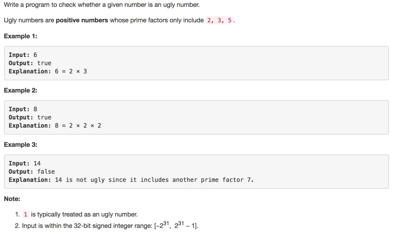 Ugly Number