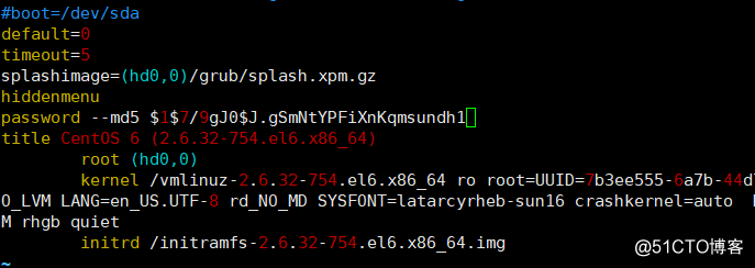 centos6，7grub防止其他用户通过单用户系统破解root密码