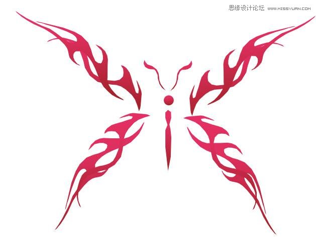 学会了Coreldraw看着有空制作蝴蝶细致明了 b2b软件 