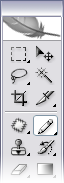 Figure 9. Selecting the Pencil tool