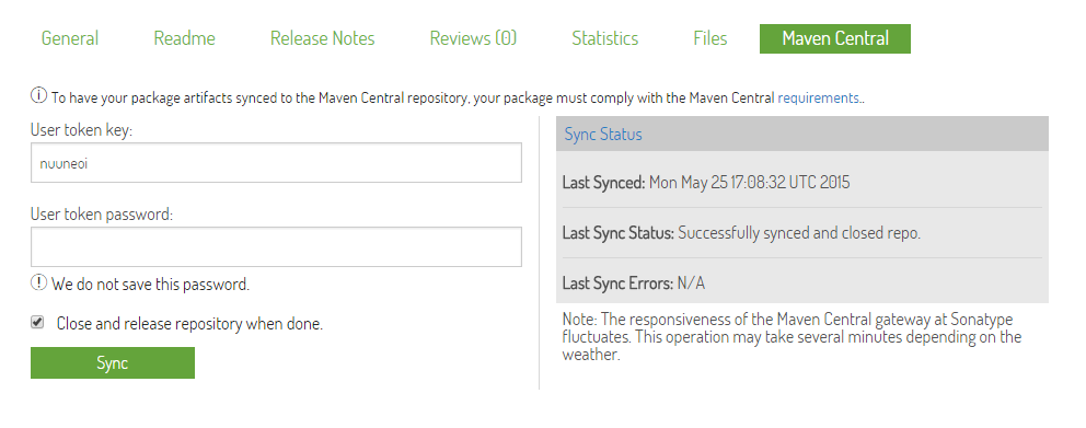 如何使用Android Studio把自己的Android library分享到jCenter和Maven Central