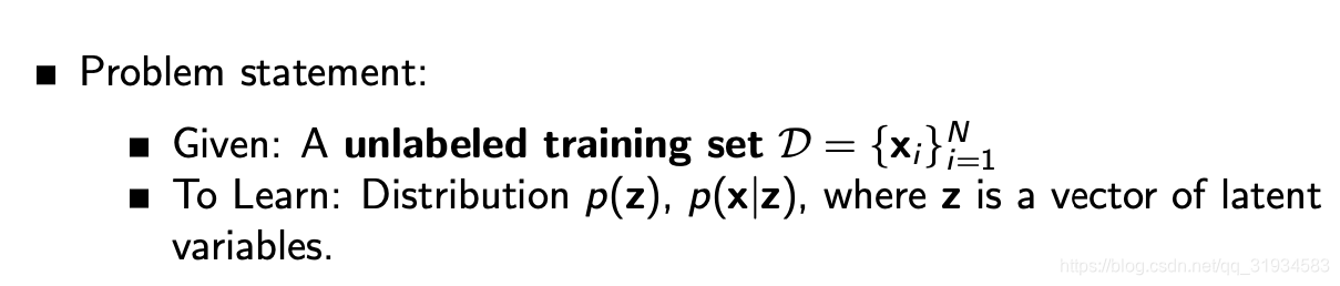 probabilistic unsupervised learning