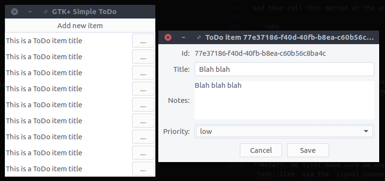 View todo items