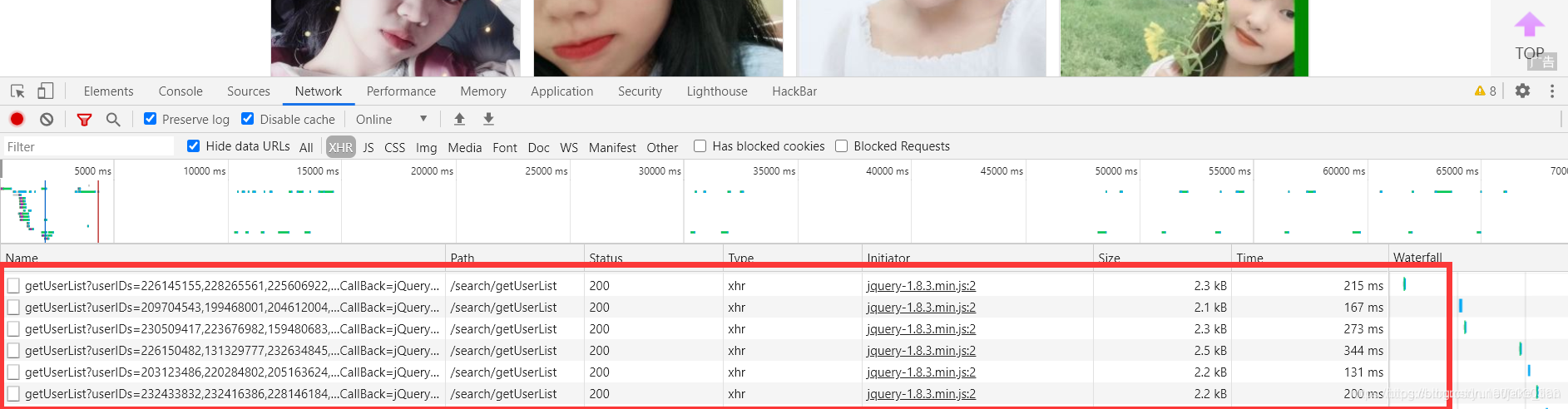 [外链图片转存失败,源站可能有防盗链机制,建议将图片保存下来直接上传(img-SzGK23QZ-1594628689469)(C:\Users\yujiaqi\Desktop\爬取百合\pic\动态加载.png)]