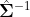 \hat{\mathbf\Sigma}^{-1}