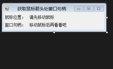 怎么用C#获取指定窗口的句柄