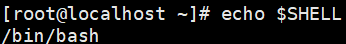 SHELL就是默认的参数 执行/bin/bash 