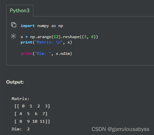 python + numpy test-CSDN博客